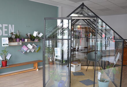 Glashaus in City-Büro